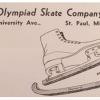 Advertentie Kunstrijschaats schaatsenmaker Olympiad Skate Co., St. Paul (MN, USA)