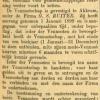 Advertentie 1899 schaatsenmaker G.S. Ruiter, Akkrum