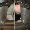 Merkteken metalen noor schaatsenmaker G. Ruiter, Akkrum