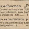 Advertentie 1940 schoenmaker J. Cornelissen, Utrecht