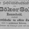 Advertentie 1886 schaatsenmaker G. Böker&Sohn, Remscheid (Duitsland)