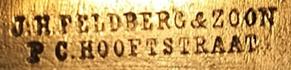 Merkteken Wichers-de Salisschaatsen schaatsenverkoper J.H. Feldberg&Zoon, Amsterdam