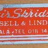 Etiket Fyris schaats schaatsenmaker Forssell&Lindkvist, Upsala (Zweden)