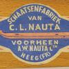 etiket voor schaatsen C.L.Nauta Heeg