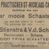 Advertentie 1925 schaatsenmaker Stienstra & Van der Schaaf, Heerenveen