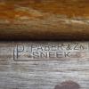 Merkteken Houten noor schaatsenmaker P.Faber, Sneek