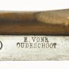 Merkteken Gatenschaats schaatsenmaker E.Vonk, Oudeschoot