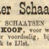 Advertentie 1905 schaatsenmaker H. Nauta, IJlst