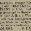 Advertentie 1882 schaatsenmaker S. Lanting, Sneek