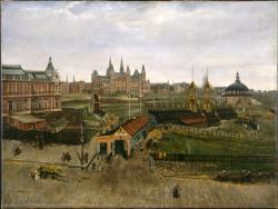 Het IJsclubterrein Amsterdamsche IJsclub op het museumplein