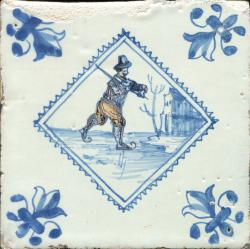 Schaatser met ijshaak