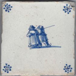 Schaatsers, man en vrouw