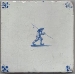 Schaatser met ijshaak