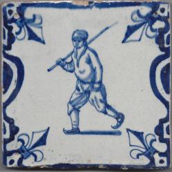 Schaatser met ijshaak