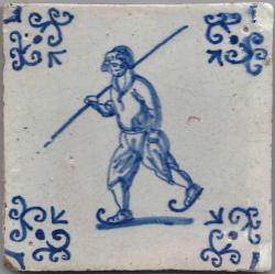 Schaatser met ijshaak