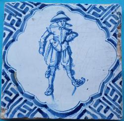 Schaatser met gezicht naar voren