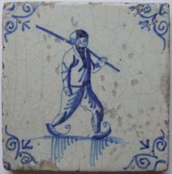 Schaatser met ijshaak