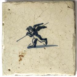 Cupido met schaatsen en ijshaak