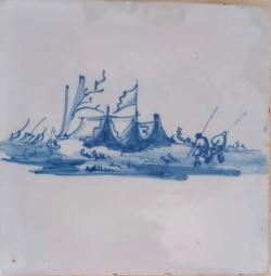 Schaatsers en koek en sopie tenten