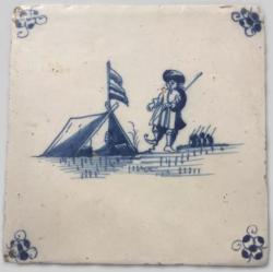 Koek en zopie tent met schaatser