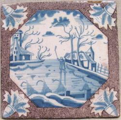 Winterlandschap met kolver