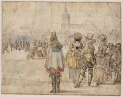 Aan het ijs bij Den Haag