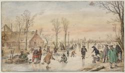 IJsvermaak bij boerderij