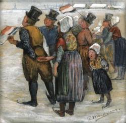 Schaatstafereel Marken