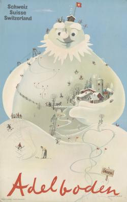 Affiche Adelboden (Zwitserland)