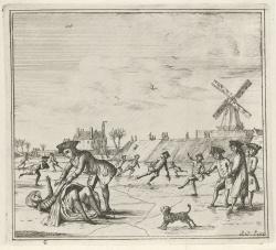 Schaatsers op het ijs