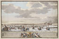 IJsvermaak op de rivier de Maas