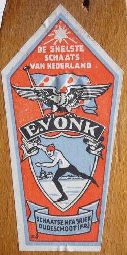 Etiket voor op schaatsen