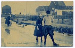 Schaatsers in Marken