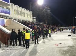 Nederland - Duitsland tijdens WK Bandy 2016