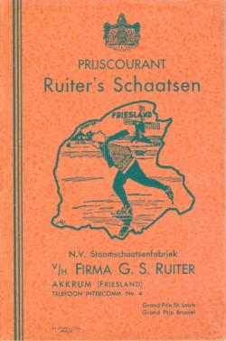 Catalogus G.S.Ruiter, Akkrum; voorzijde, 50 modellen