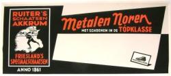 Affiche G.S. Ruiter, Akkrum; metalen noren