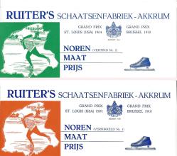 Labels voor dozen metalen noren