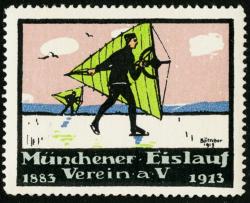 Reclamezegel Münchener Eis Verein