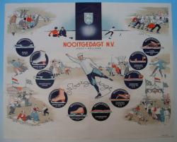 Inpakpapier voor schaatsen J. Nooitgedagt, IJlst