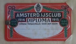 Bewijs van toegang Diploma heren 1914-1915