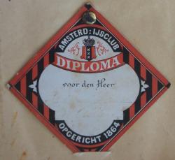 Bewijs van toegang Diploma 1889-1890