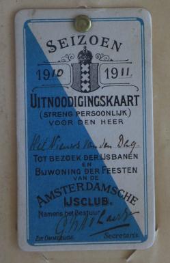Uitnodigingskaart 1910-1911