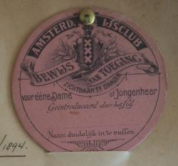 Bewijs van toegang Diploma 1893-1894 dames