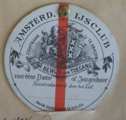 Bewijs van toegang 1895-1896 dame of jongenheer, geintroduceerd