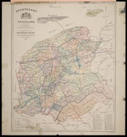 Sportkaart van Friesland (1896)