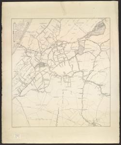 Kaart Zuidelijk Rijnland van J.B. van Loenen zonder reclamerand (1907)