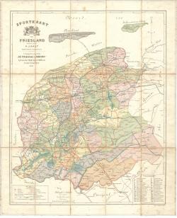 Sportkaart van Friesland (1902) tweede druk