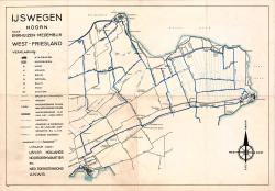 IJswegen Hoorn naar Enkhuizen-Medemblik West-Friesland (1942)