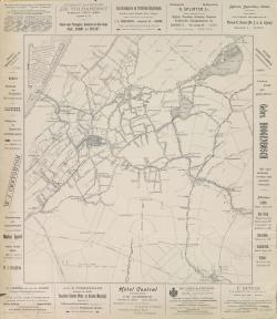 Nieuwe Kaart voor Stoomvaart, Motorvaart, Zeilvaart en Schaatsenrijders (1907)