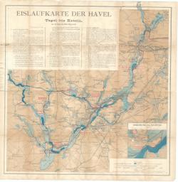 Eislaufkarte der Havel, Tegel bis Ketzin (1905)